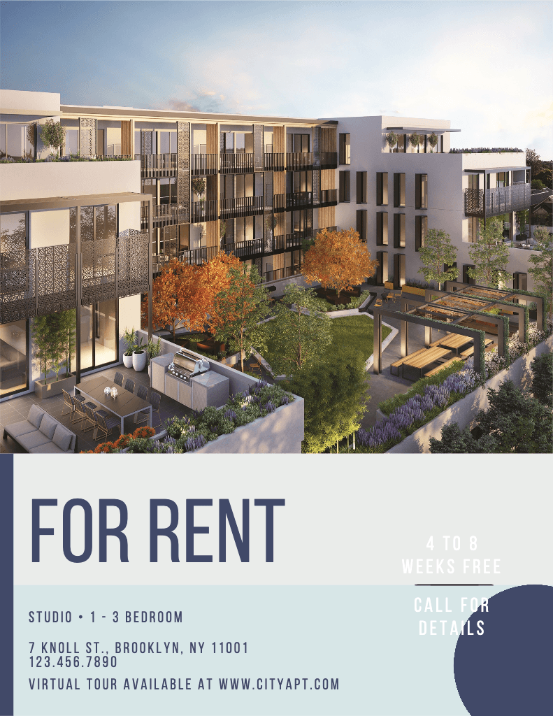 Chic Urban Apartment Rental Ad Design