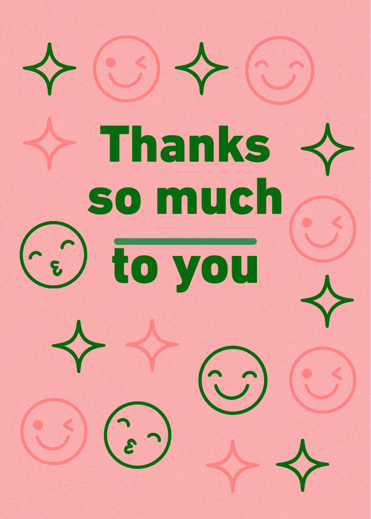 Charming Pink Gratitude Post Template
