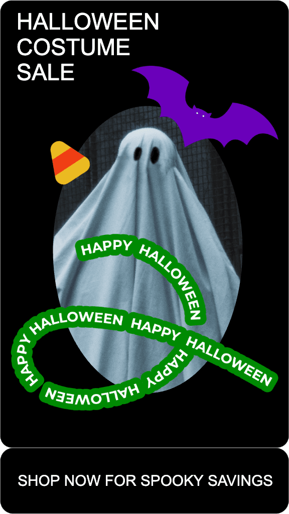 Spooky Halloween Costume Sale Poster Design
