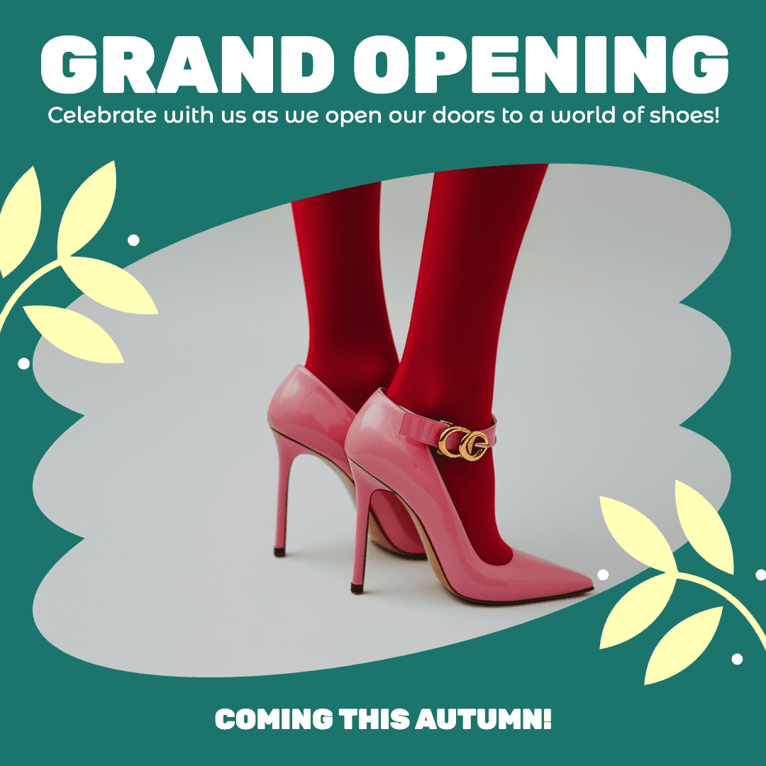Teal Instagram-Square Grand Opening Post