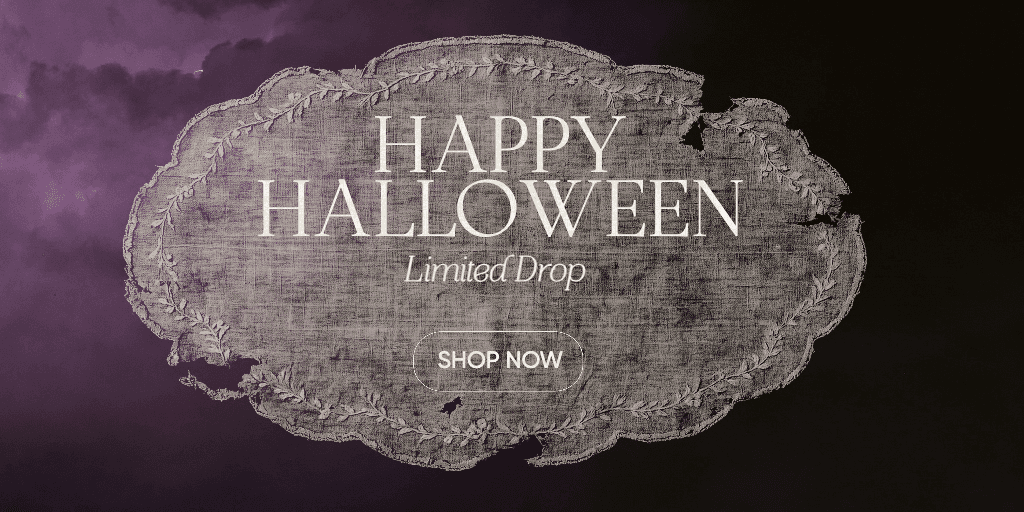 Halloween Banner with Purple and Black Design