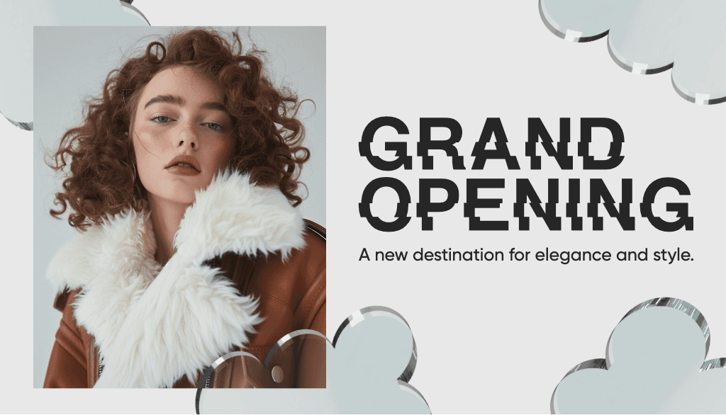 Elegant Grand Opening Gift Card Design