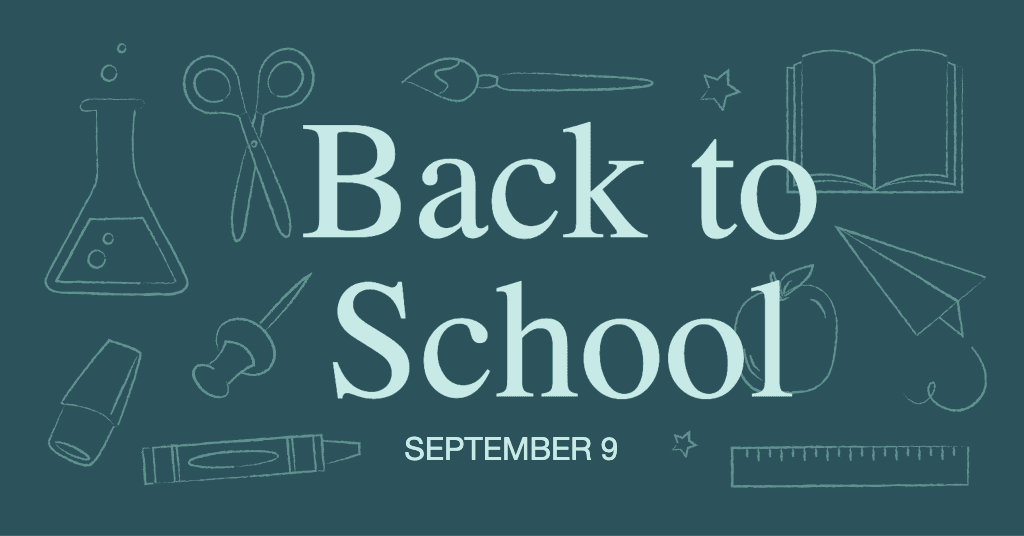 Chalkboard Chic Back to School Poster