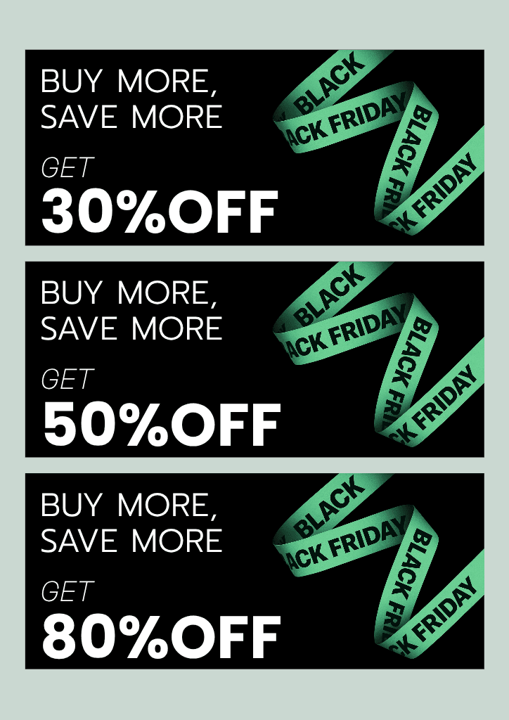 Eye-catching A4 Black Friday Sale Ad