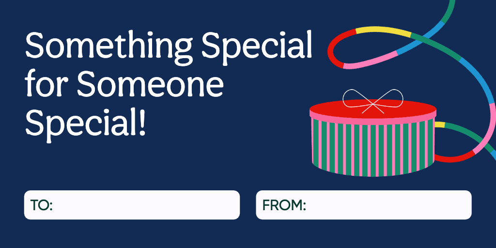 Charming Gift Voucher in Vibrant Navy Design
