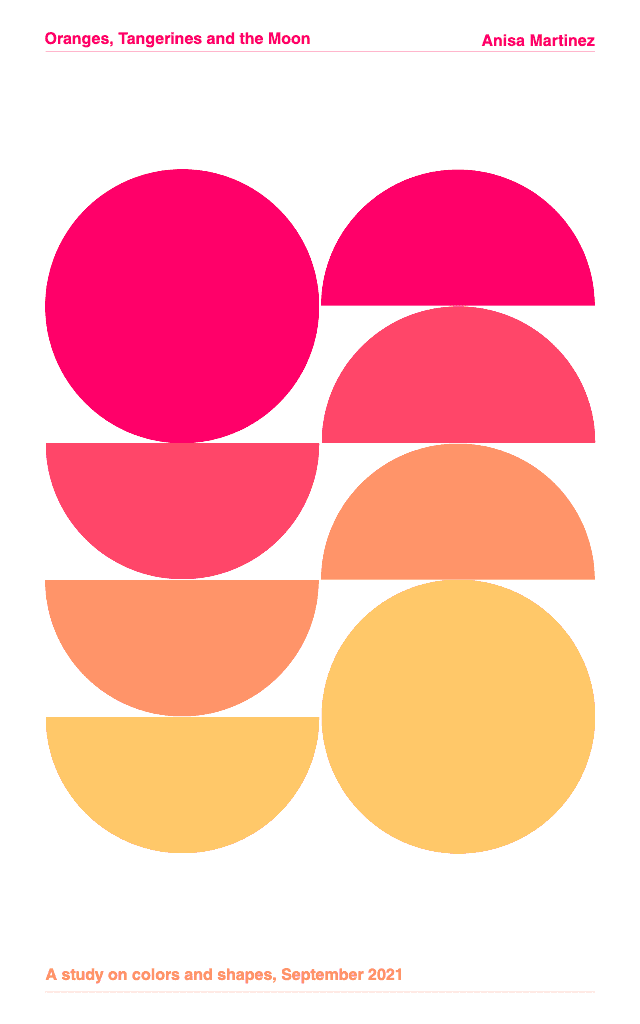 Vibrant Pink and Orange Poster Design Template
