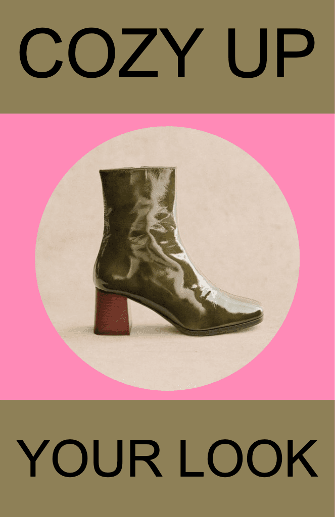 Classy Olive Boot Fashion Poster Design