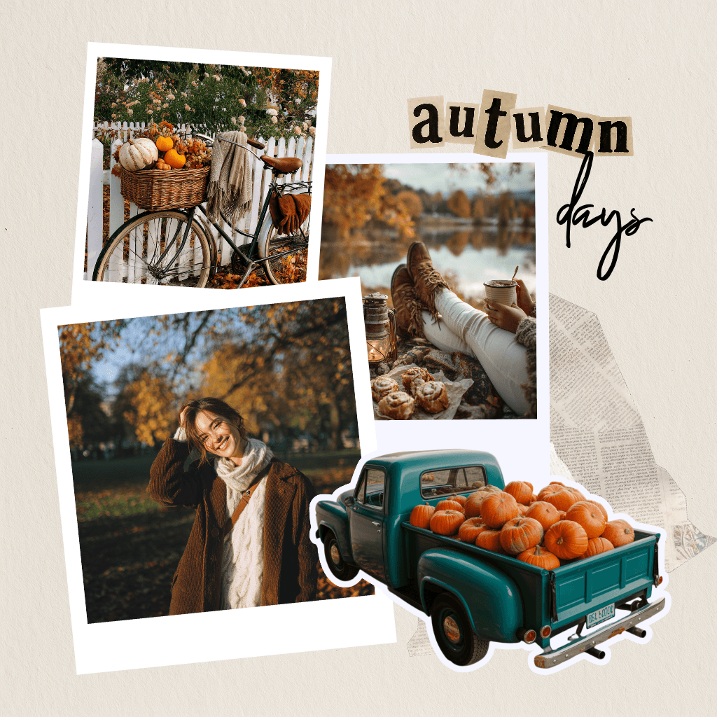 Charming Autumn Days Instagram Square Post