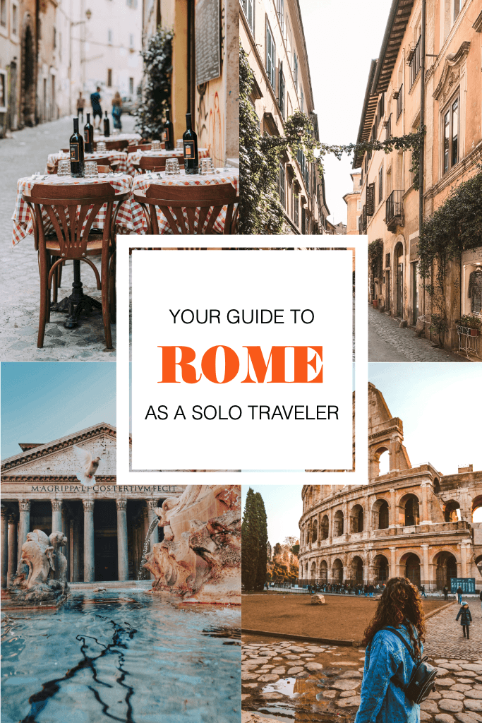 Solo Traveler's Vibrant Rome Adventure Poster