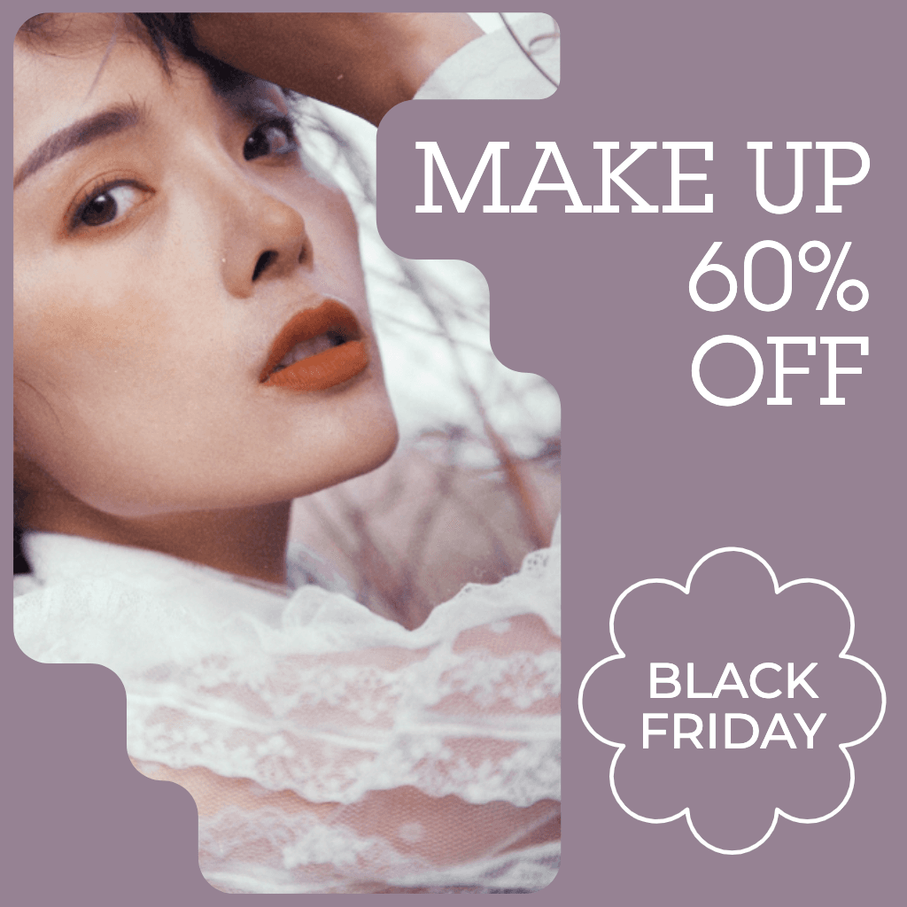 Elegant Makeup Sale Poster Lavender Hue