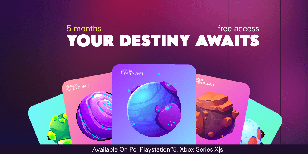 Free Access Gaming Banner with Purple Theme