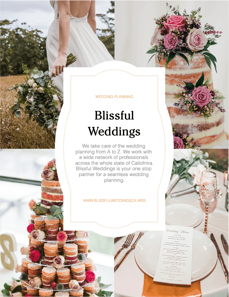 Elegant Blush Wedding Planner Poster