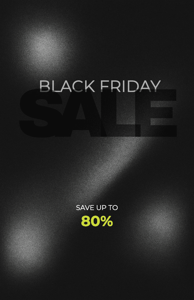 Black Friday Sale Flyer With Black Elegance