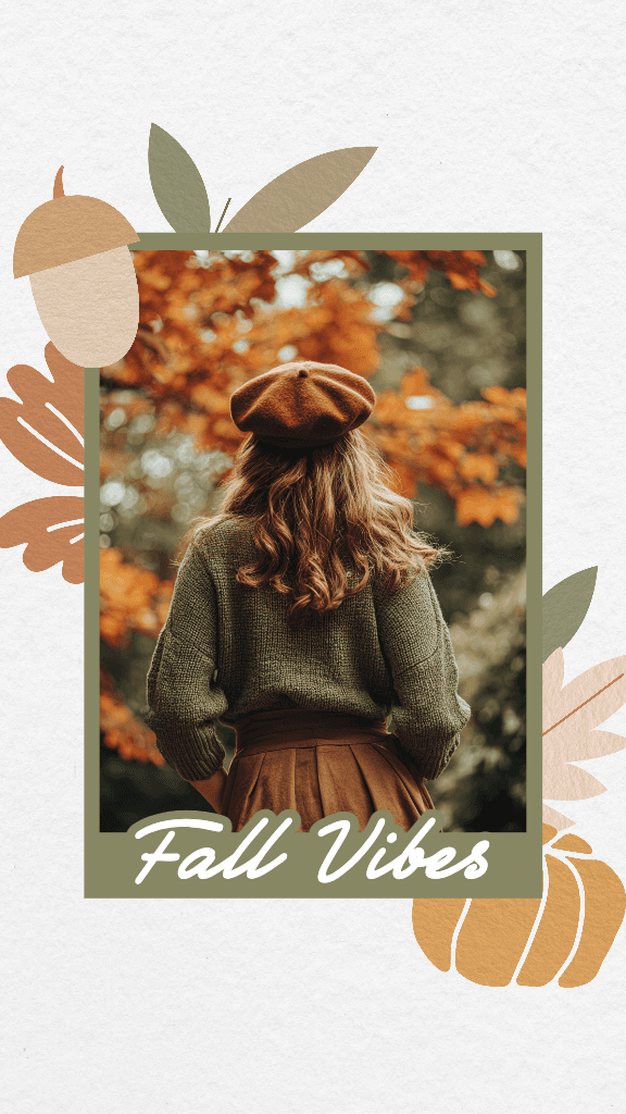 Cozy Autumn Instagram-Story in Warm Orange