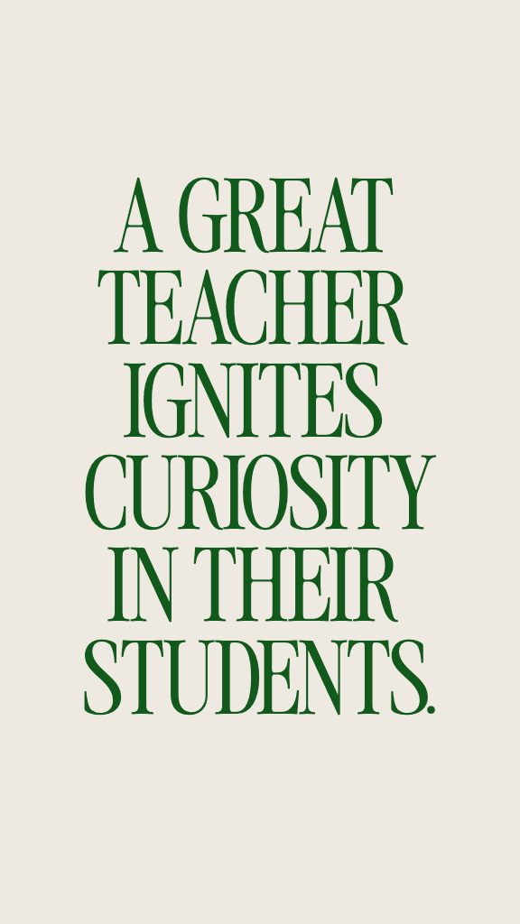 Inspirational Green Instagram Story for Teachers