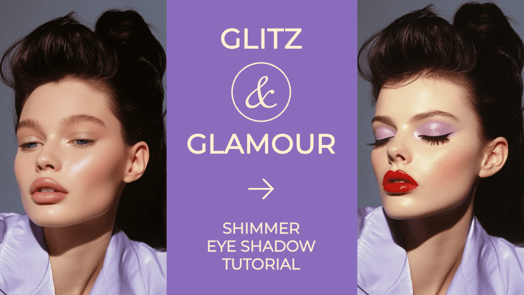 Glitzy Lavender YouTube-Thumbnail for Makeup Tutorials