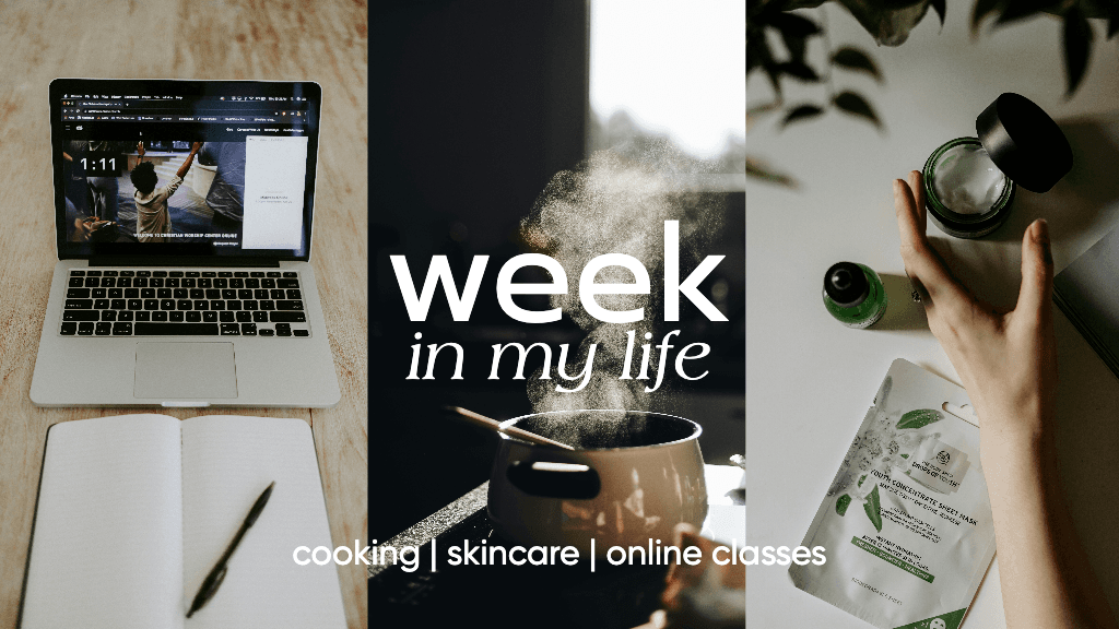 Engaging Beige YouTube Thumbnail for Weekly Vlog