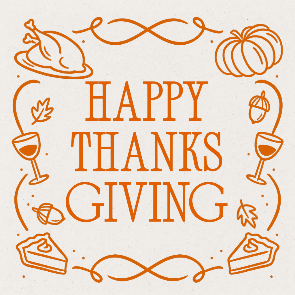 Celebrate Thanksgiving with Orange Instagram Post