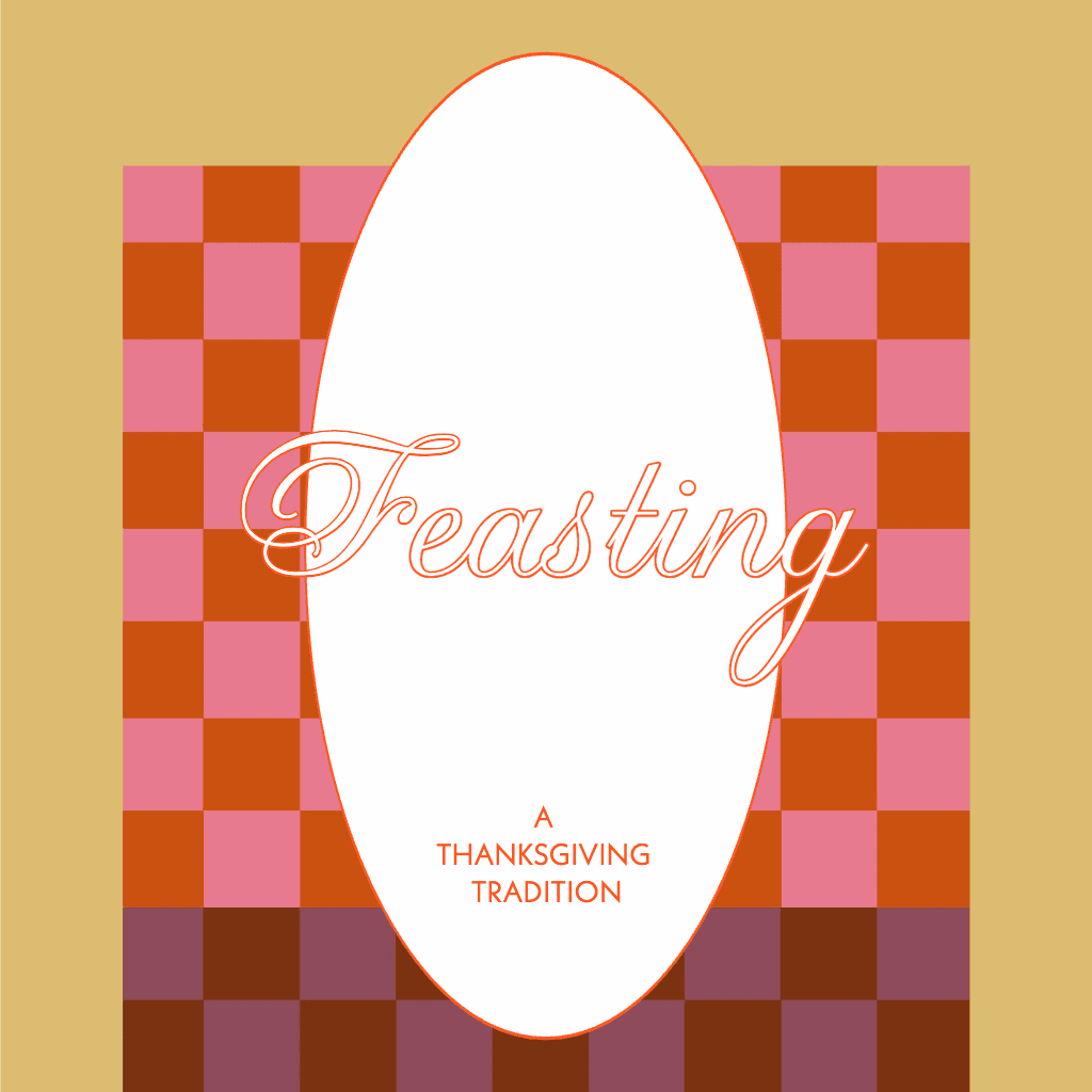 Thanksgiving Feast Invitation Poster in Warm Tones