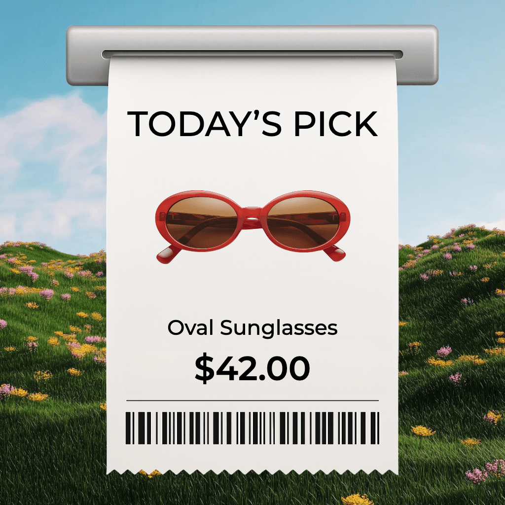 Stylish Red Sunglasses Instagram Post Template