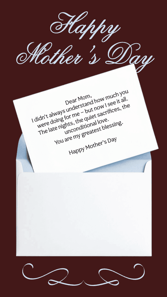 Charming Mother's Day Instagram-Story in Brown