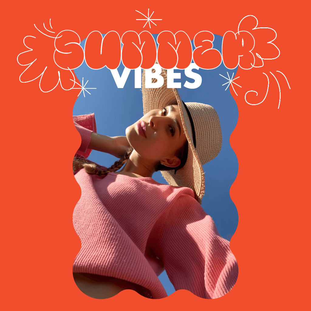 Vibrant Summer Vibes Instagram Square Post