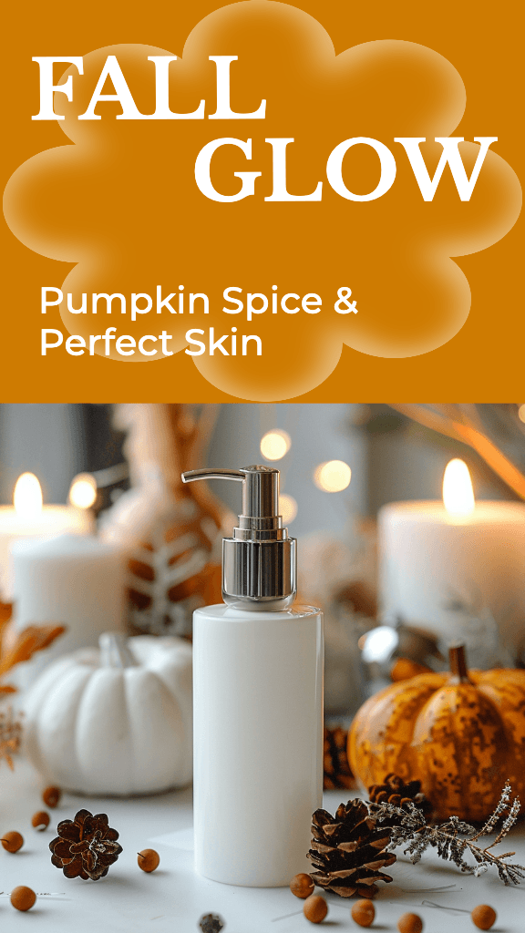 Autumn Vibes Orange Instagram Story Ad for Skincare