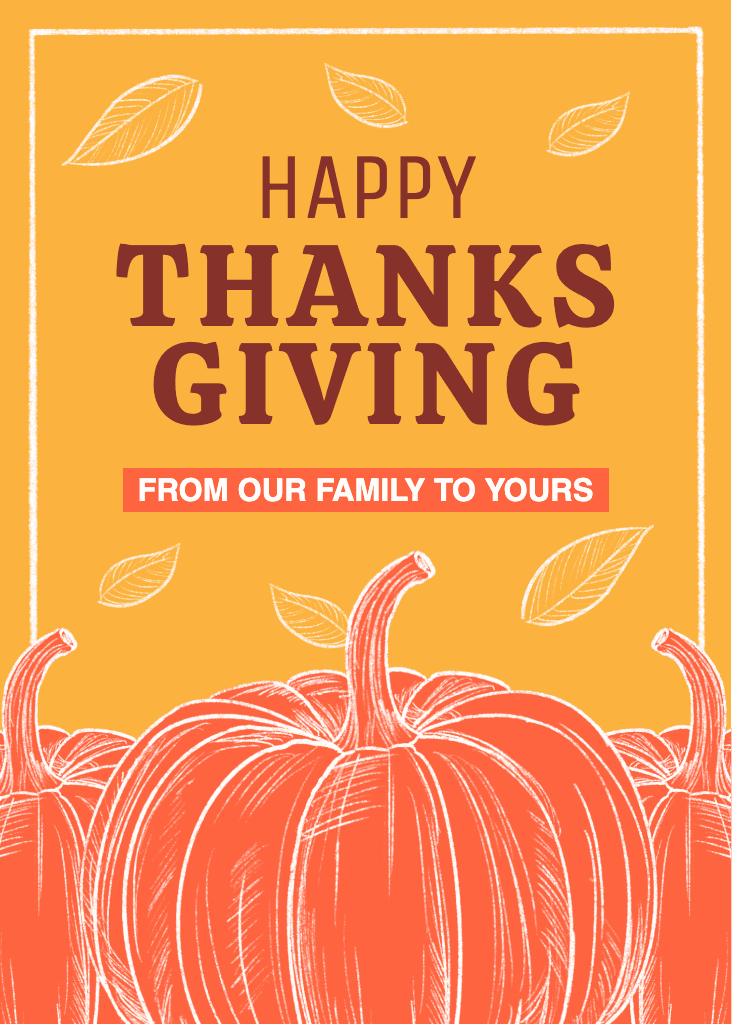 Joyful Thanksgiving Pumpkin Poster Design