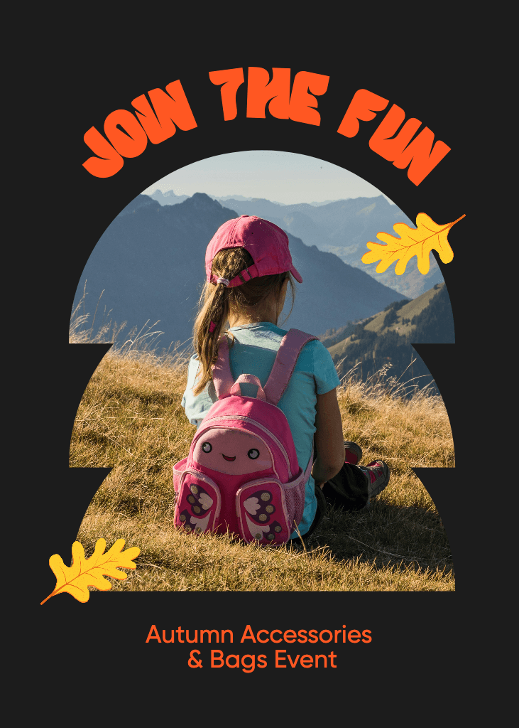 Orange-Tinged Autumn Fun Invitation Poster