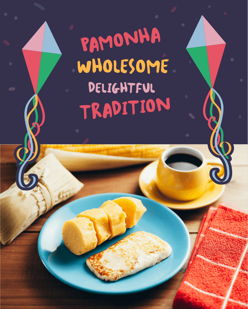 Colorful Pamonha Food Poster Design