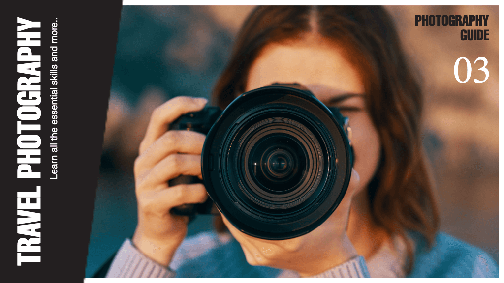 Intriguing Blue Photography Guide Poster