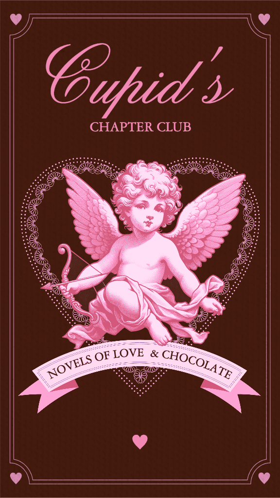 Charming Pink Cupid's Chapter Club Poster