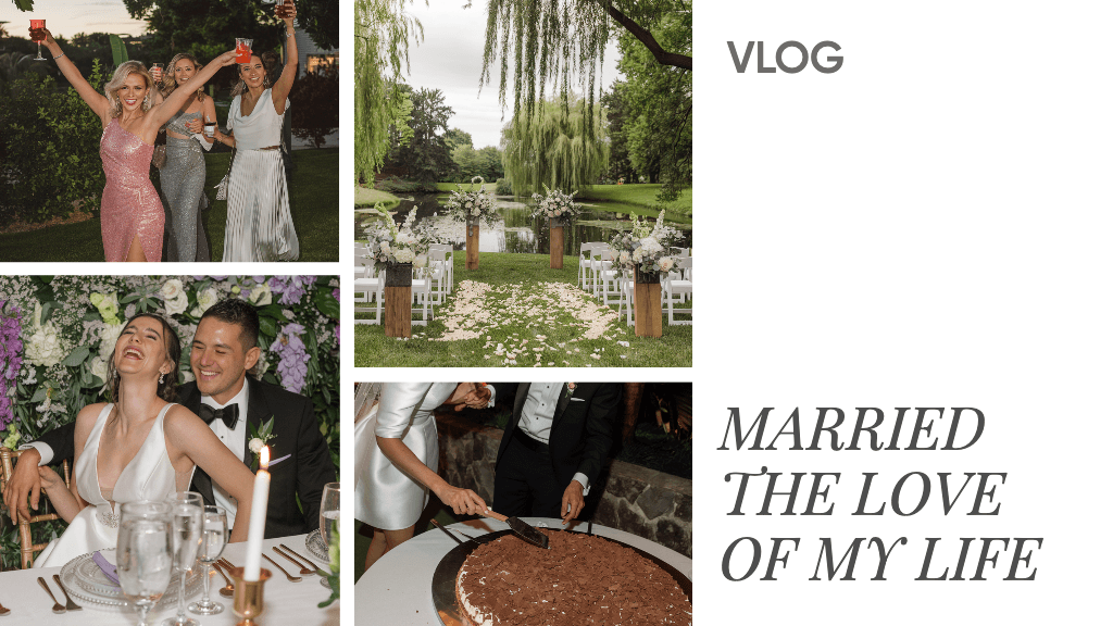 Elegant Wedding YouTube Thumbnail With Greenery