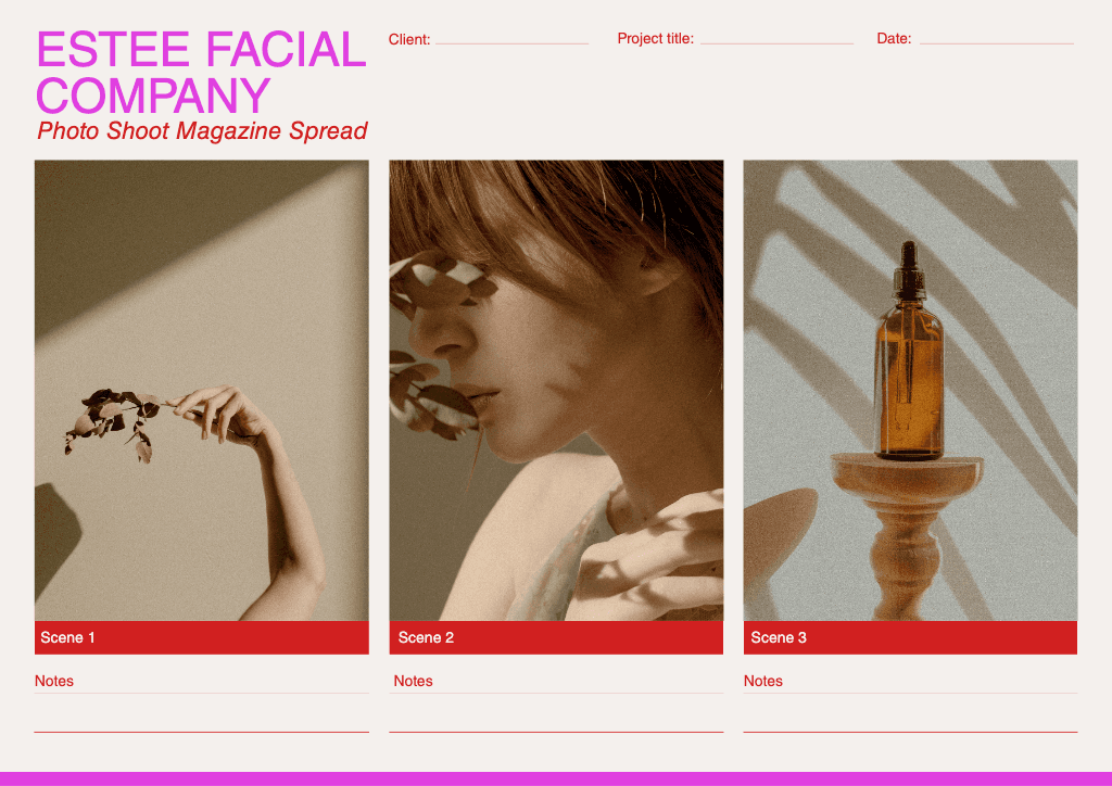 Elegant Beige Magazine Spread Poster Template