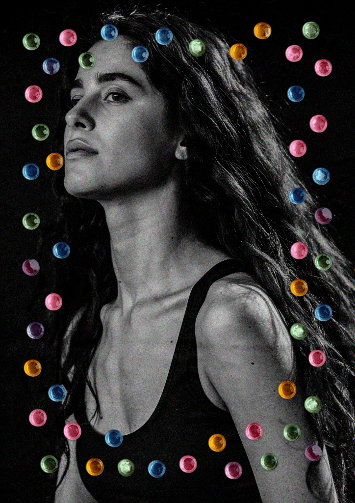 Vivid A4 Poster with Striking Black Background