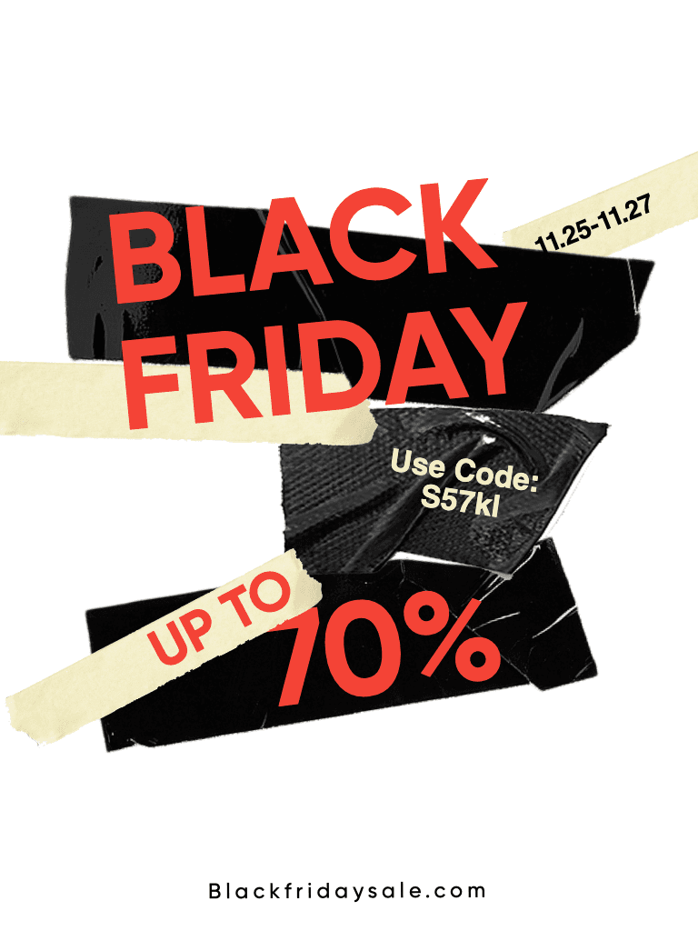 Black Friday Poster With Bold Red Highlights