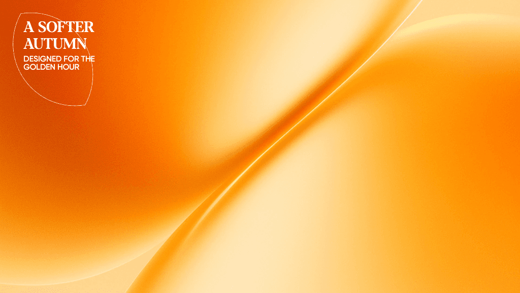Golden Hour Desktop Wallpaper Background in Orange