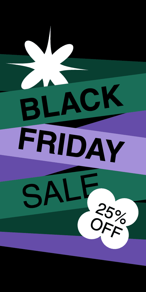 Exciting Black Friday Sale Banner in Green