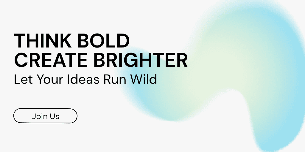 Creative Banner Template With Blue Accents