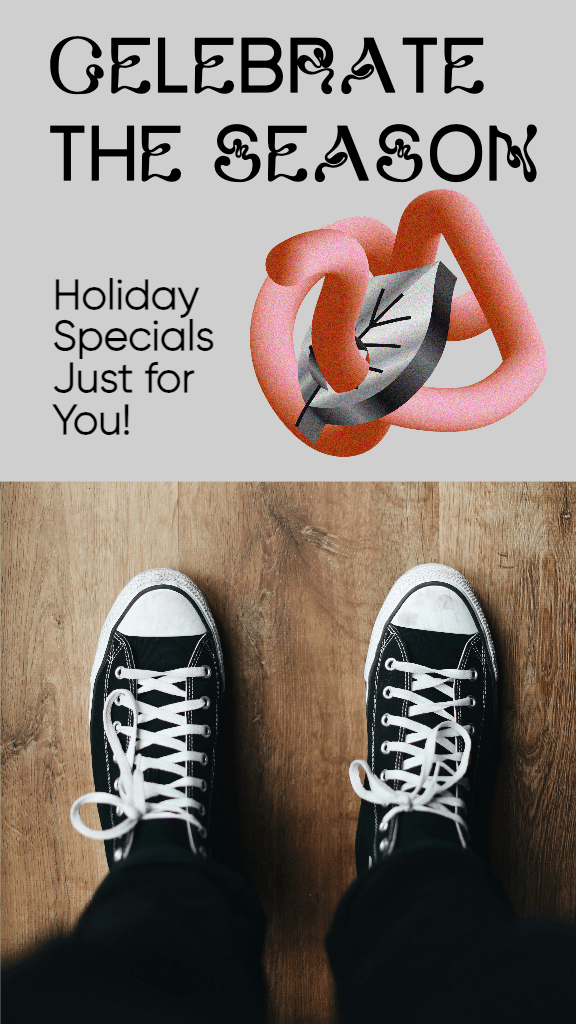 Celebrate the Season Instagram Story Black and Pink