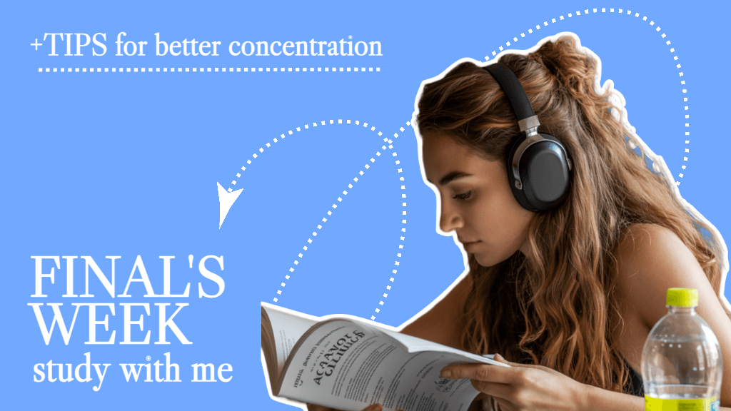 Blue Study Tips YouTube Thumbnail Design