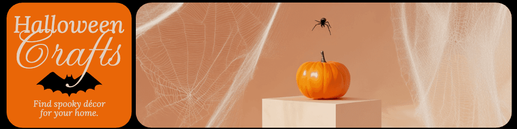Halloween Etsy Shop Cover in Vibrant Orange