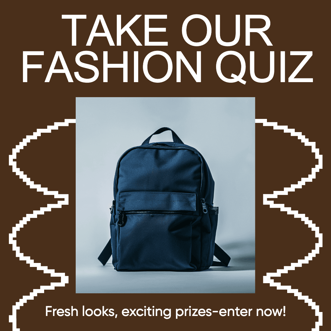 Brown Instagram-Square Fashion Quiz Post