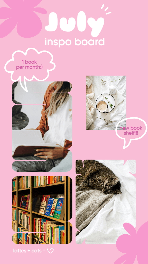 Charming Pink Instagram Story Design for July Inspiration Board