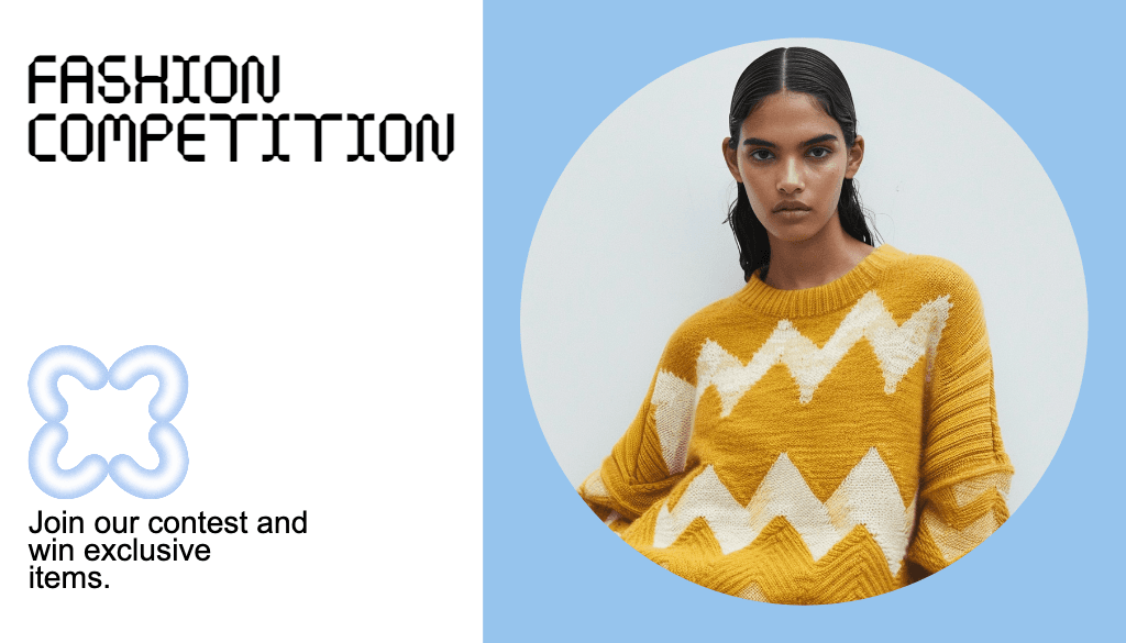 Fashion Competition Gift Card in Blue