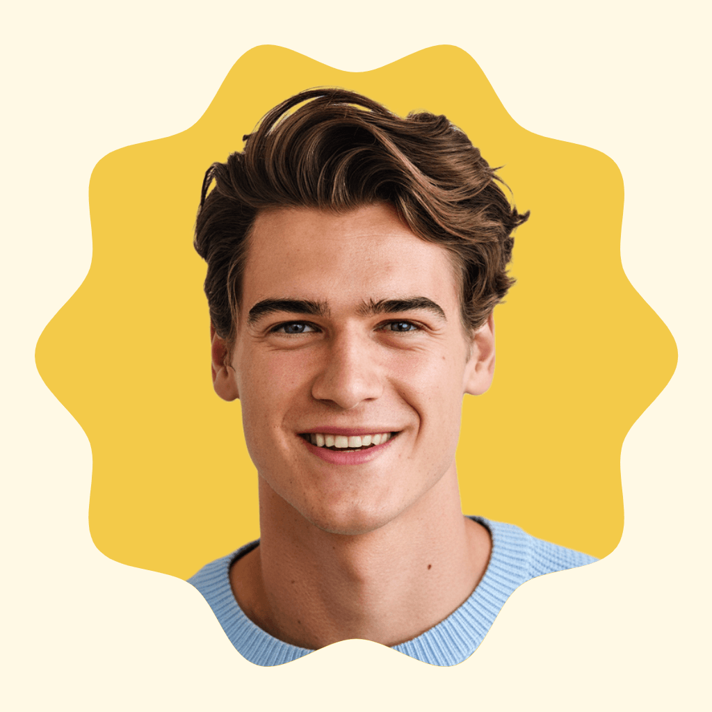 Bright Yellow Instagram Profile Photo Template