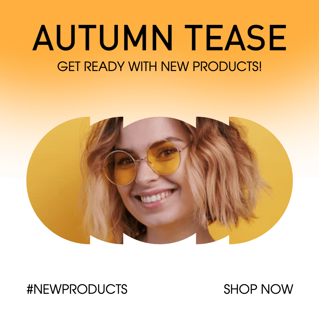 Orange Autumn Instagram-Square Post for New Products