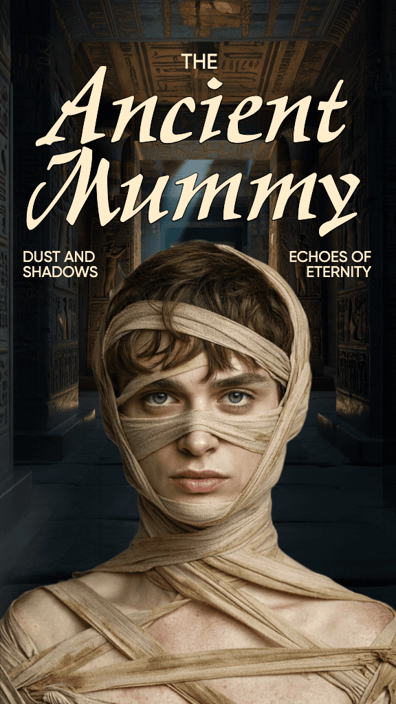 Ancient Mummy Instagram Story with Mysterious Atmosphere