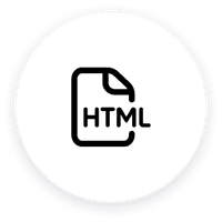Icon for HTML