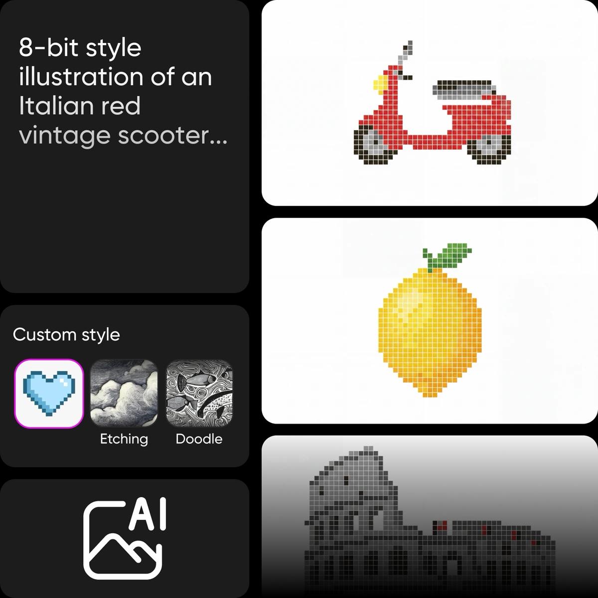 visualize your body art with Picsart's AI tattoo generator